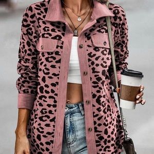 🔥HOT!!!!🐆Pink Leopard Shacket - Crazy Comfy!!